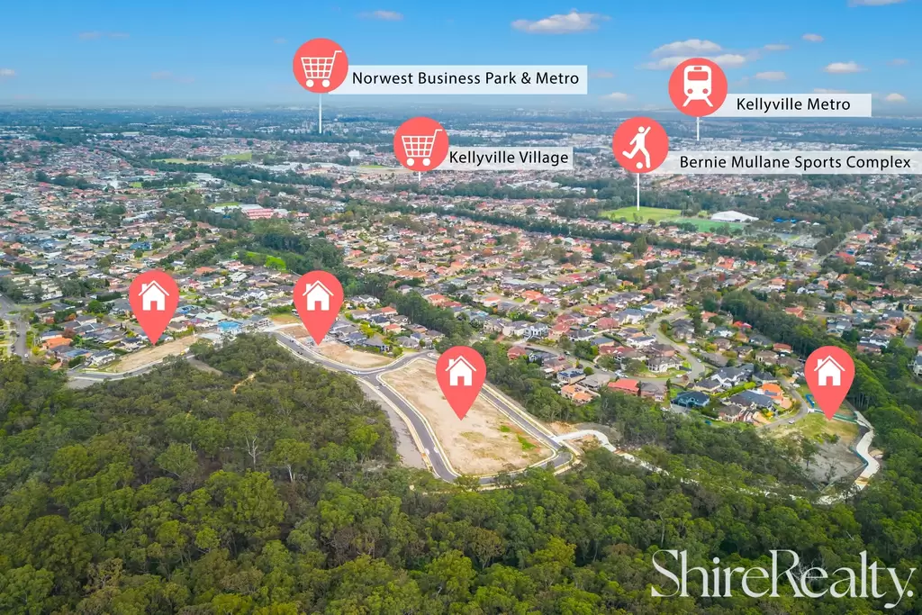 Lot 4-25,  Bloomfield Circuit & Cattai Creek Drive, Kellyville For Sale by Shire Realty